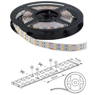 LED trak SMD5050 15mm 2x60LED 28,8W/m Elmark - toplo bela