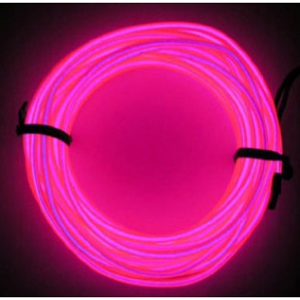 EL Wire - svetleči kabel 3.2mm - roza