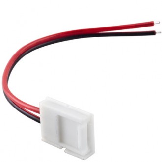 Konektor za enobarvni LED trak - enostranski z žico, 10mm
