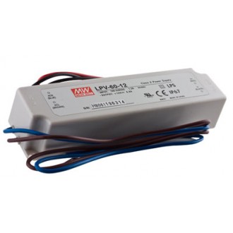 Mean Well napajalnik za LED trak 12V/5A/60W IP67 LPV-60-12