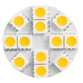 LED sijalka G4 12LED 2.6W SMD5050 - toplo bela, PINi zadaj
