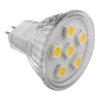 LED sijalka G4 6LED 1.3W SMD5050 12V MR11 - hladno bela