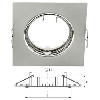 Vgradno ohišje SA-910 - brušen aluminij