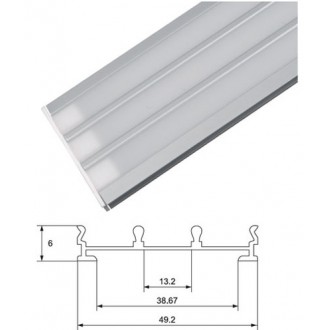 LED profil Elmark - vgradni 3x10mm s pokrovom, 1m