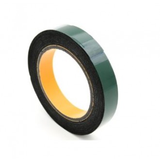 Dvostranski akrilni lepilni trak 18 mm - črn