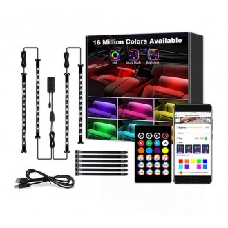 Pametni LED trak RGB Bluetooth z upravljanjem glasbe - komplet