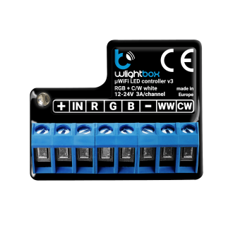 Blebox - wLightBox uWiFi modul za upravljanje RGB / RGBW / CCT LED trakov