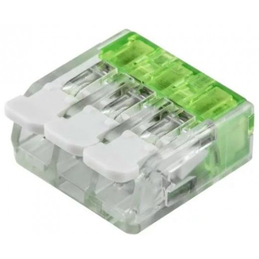 Električna sponka za kable 3x 0,2 - 3,3 mm2 - 1kos Električna sponka za kable 3x 0,2 - 3,3 mm2 - 1kos