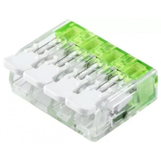 Električna sponka za kable 4x0,2 - 3,3 mm2 - 1kos Električna sponka za kable 4x0,2 - 3,3 mm2 - 1kos