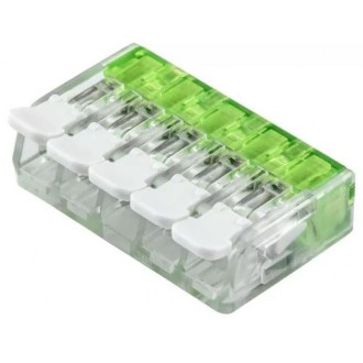 Električna sponka za kable 5x 0,2 - 3,3 mm2 - 1kos