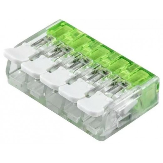 Električna sponka za kable 5x 0,2 - 3,3 mm2 - 1kos Električna sponka za kable 5x 0,2 - 3,3 mm2 - 1kos