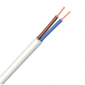 Kabel za LED trak 0-50V 2x0.50 - okrogel, bel