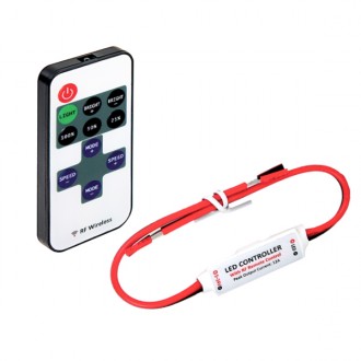 Krmilnik za enobarvni LED trak, RF upravljanje