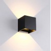 LED stenska svetilka 2x5W 4000K IP54 črna