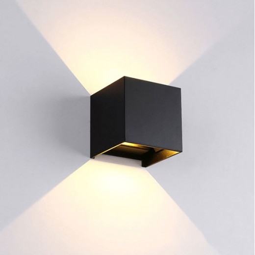 LED stenska svetilka 2x5W 4000K IP54 črna LED stenska svetilka 2x5W 4000K IP54 črna