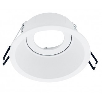 Stropna vgradna rozeta EL-259RD - okrogla, bela