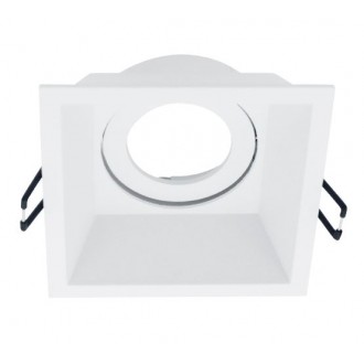 Stropna vgradna rozeta EL-259SQ - kvadratna, bela