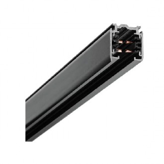 Tri fazna tračnica XTS4100-2 za svetilke na tračni sistem - črna, 100cm