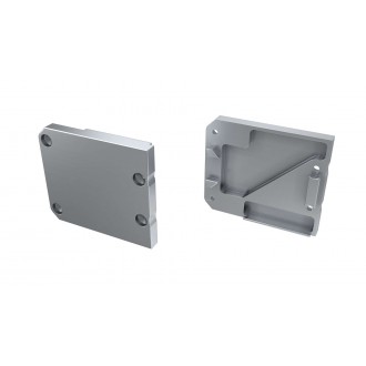 Lumines - stranski čep UNICO srebrn, levi