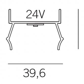 Macrolux - LED profil M_45 - notranji profil za MX1_45